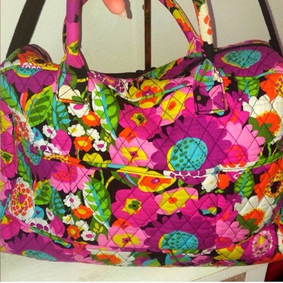 VERA BRADLEY Va Va Bloom WeekenderMedium Duffel Carry On Bag - Picture 6 of 6